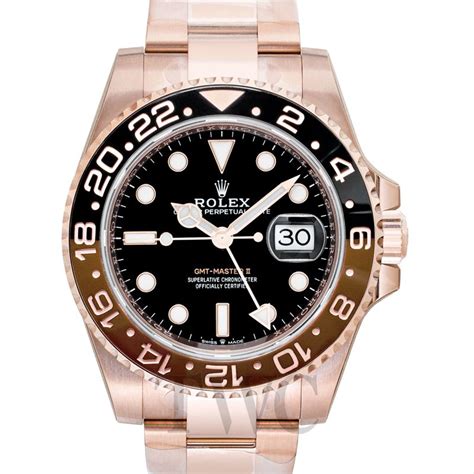 rolex gmt-master ii 18ct everose gold 126715chnr|rolex 18 ct everose gold.